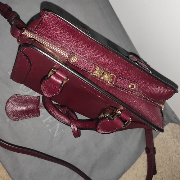 Alexander McQueen Bordeaux Leather Padlock Bag - Picture 8 of 17